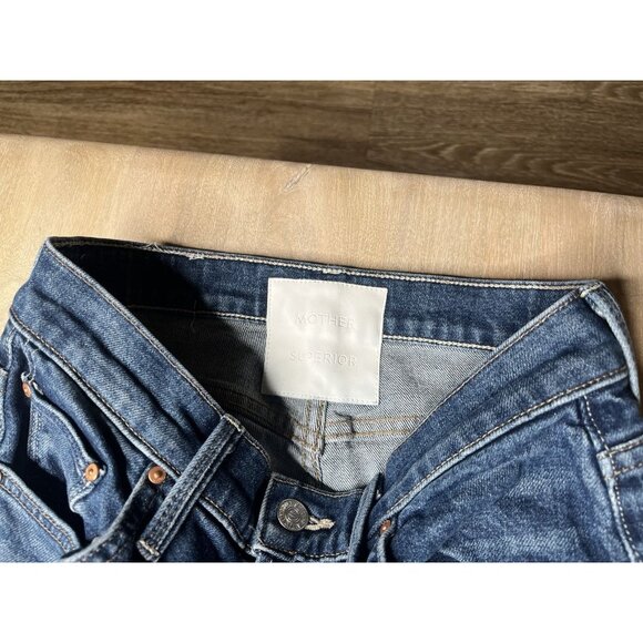 MOTHER Superior The Rambler Zip Matinee Ankle in Let's Wine About It 28 Wide Leg - Picture 5 of 11